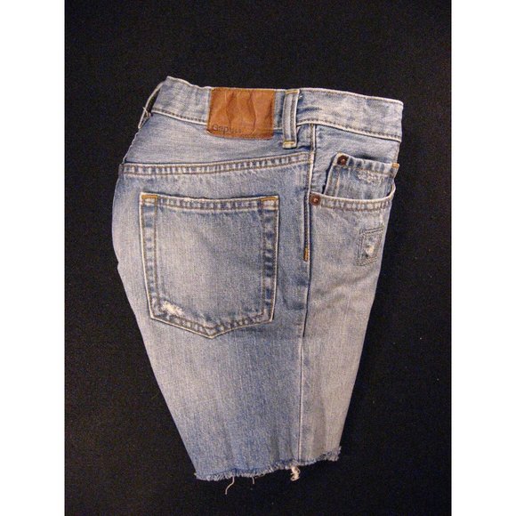 GAP Kids 1969 CUTOFF JEANS SHORTS Cut Off W 24 MEASURED Daisy Dukes Low Rise - Picture 3 of 12